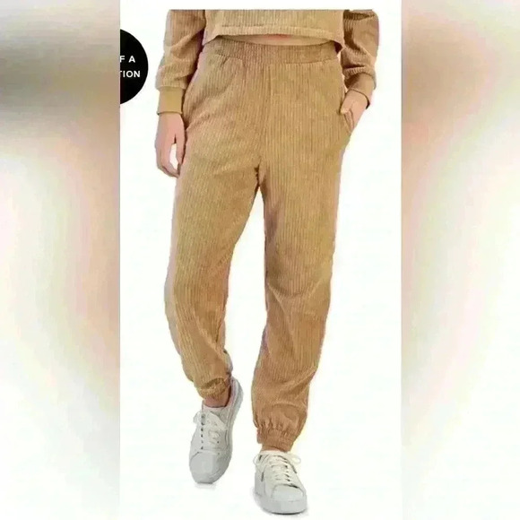 Self Esteem Juniors XL Corduroy Half Zip Sweatshirt and Jogger Set - Picture 13 of 14